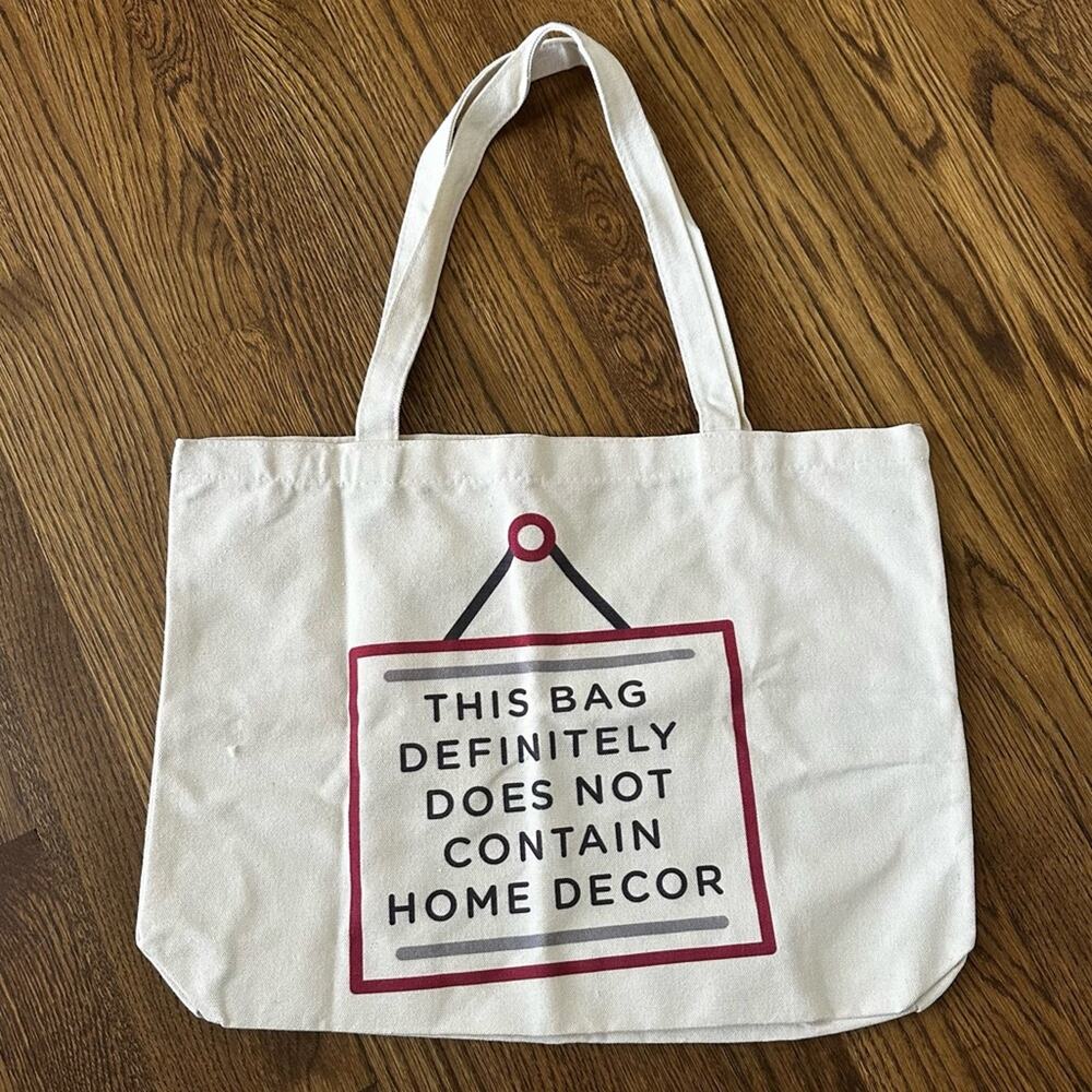 Decocrated canvas tote bag NEW
